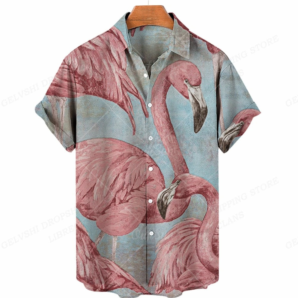 Tropical 3D Flamingo Shirt – Kai-A-S-State of Style