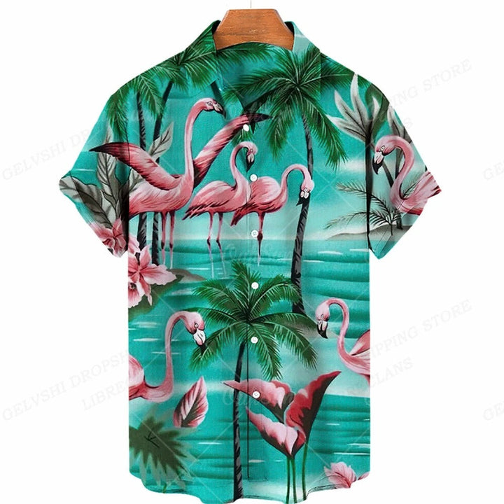 Tropical 3D Flamingo Shirt – Kai-B-S-State of Style