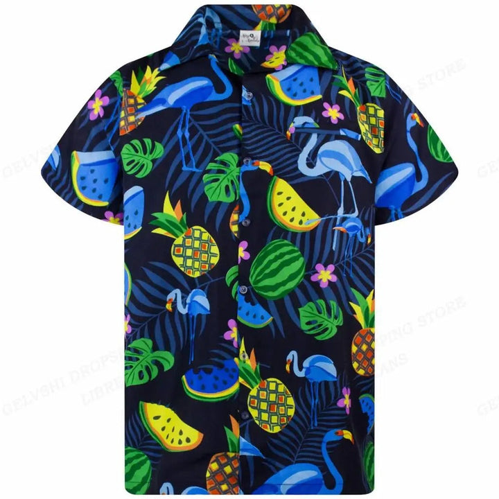 Tropical 3D Flamingo Shirt – Kai-E-S-State of Style