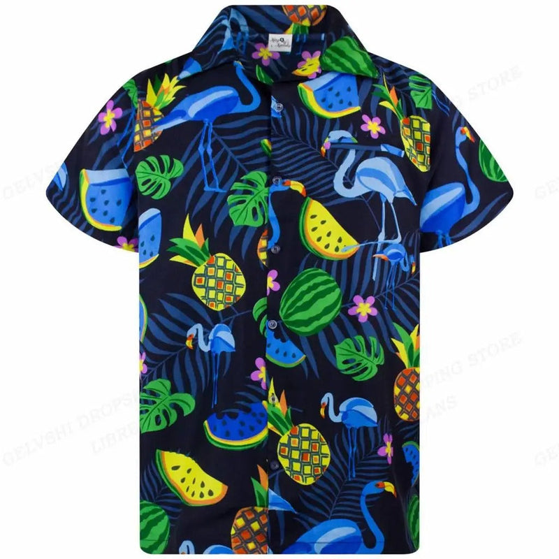 Tropical 3D Flamingo Shirt – Kai-E-S-State of Style