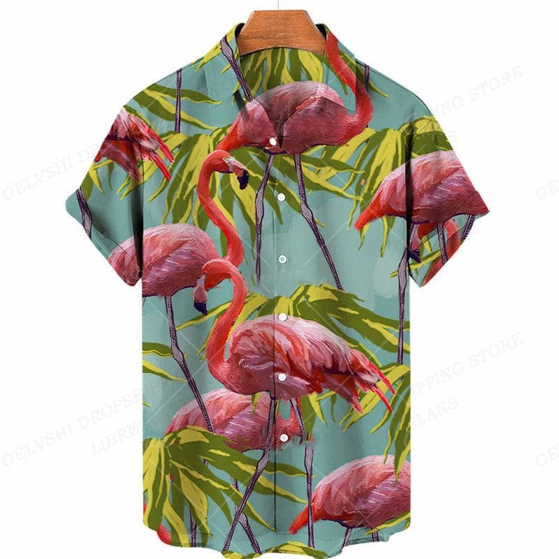 Tropical 3D Flamingo Shirt – Kai-H-S-State of Style