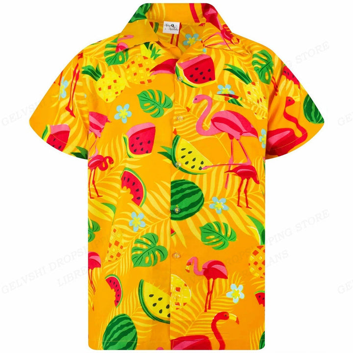 Tropical 3D Flamingo Shirt – Kai-K-S-State of Style