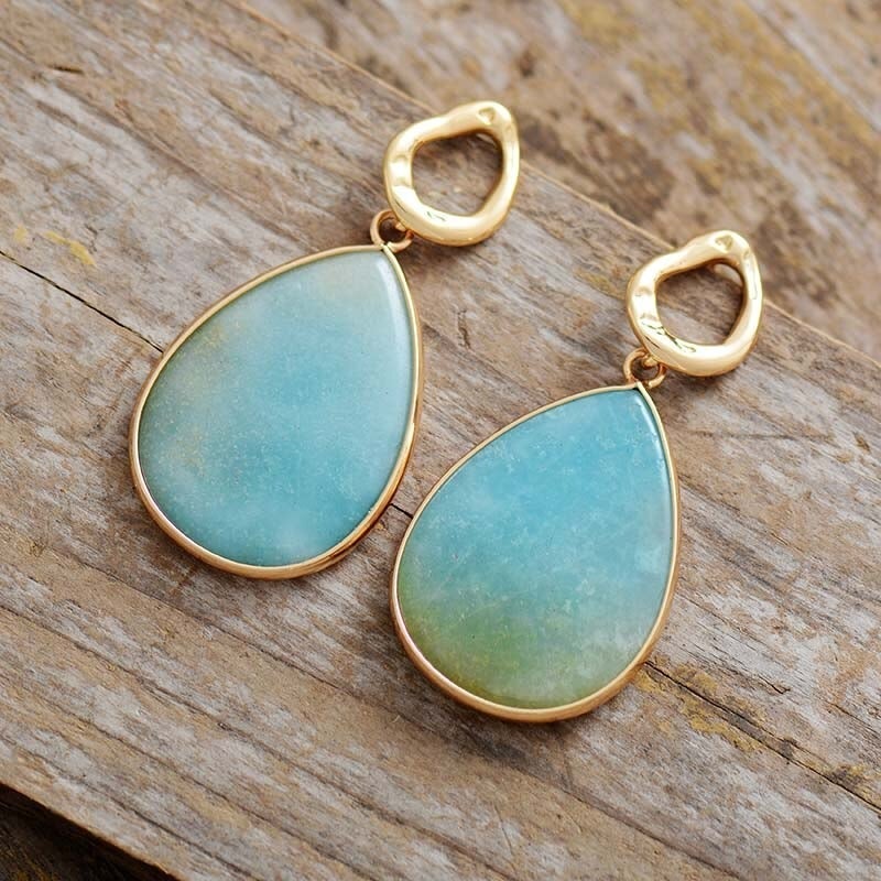 Tropical Amazonite Earrings – Amara-State of Style