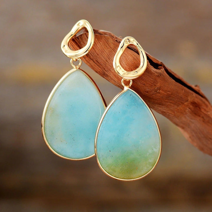Tropical Amazonite Earrings – Amara-State of Style