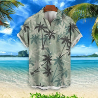 Tropical Crane Hawaiian Shirt in Plus Size-Green-2XL-State of Style