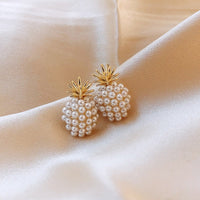 Tropical Pineapple and Pearl Earrings - Leilani-State of Style