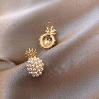 Tropical Pineapple and Pearl Earrings - Leilani-State of Style