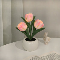 Tulip Night Lamp - LumiTulip-3 Pink-Batteries-State of Style
