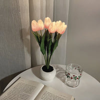 Tulip Night Lamp - LumiTulip-6 Pink-Batteries-State of Style