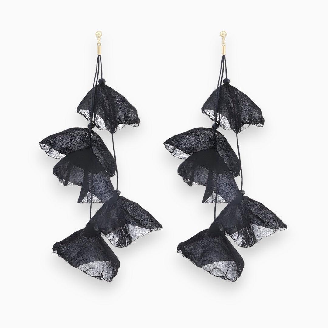 Tulip Treasure Earrings - Florina-Black-State of Style
