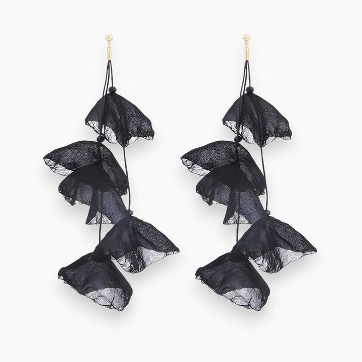 Tulip Treasure Earrings - Florina-Black-State of Style