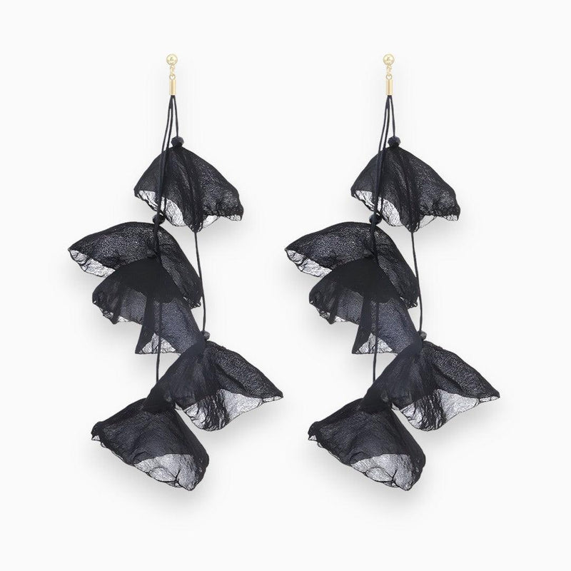 Tulip Treasure Earrings - Florina-Black-State of Style