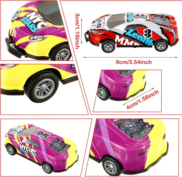 TurboStunt Racers - Stunt Car Toy-4 + 4 FREE-State of Style
