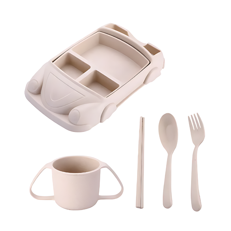 TurboTafel Kids Dining Set-Car 2-Beige-State of Style