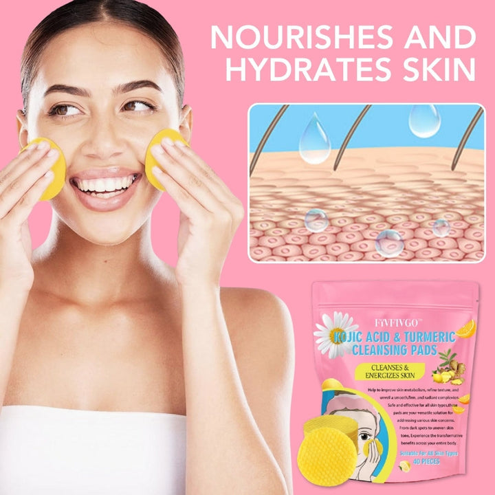 Turmeric Kojic Acid Cleansing Pads - GlowTonic-State of Style