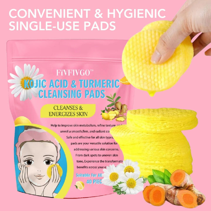 Turmeric Kojic Acid Cleansing Pads - GlowTonic-State of Style