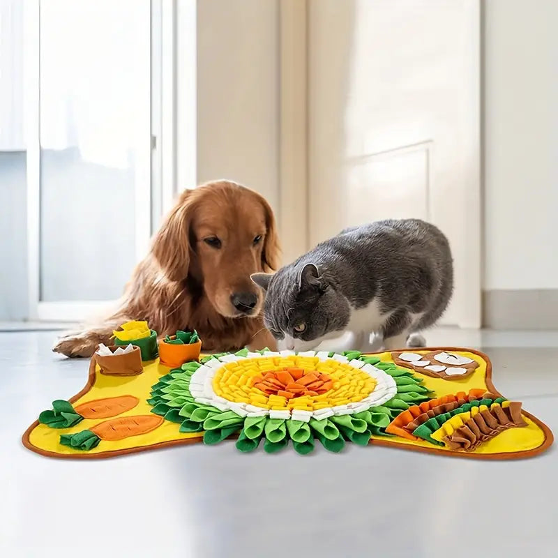 Turn Mealtime into a Sniffing Adventure – Buddy Snuffle Mat-Grey-White-State of Style