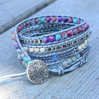 Turquoise Healing and Protection Wrap Bracelet - Selina-State of Style
