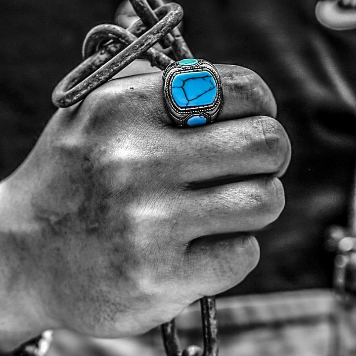 Turquoise Men’s Ring – Thorin-54mm-State of Style