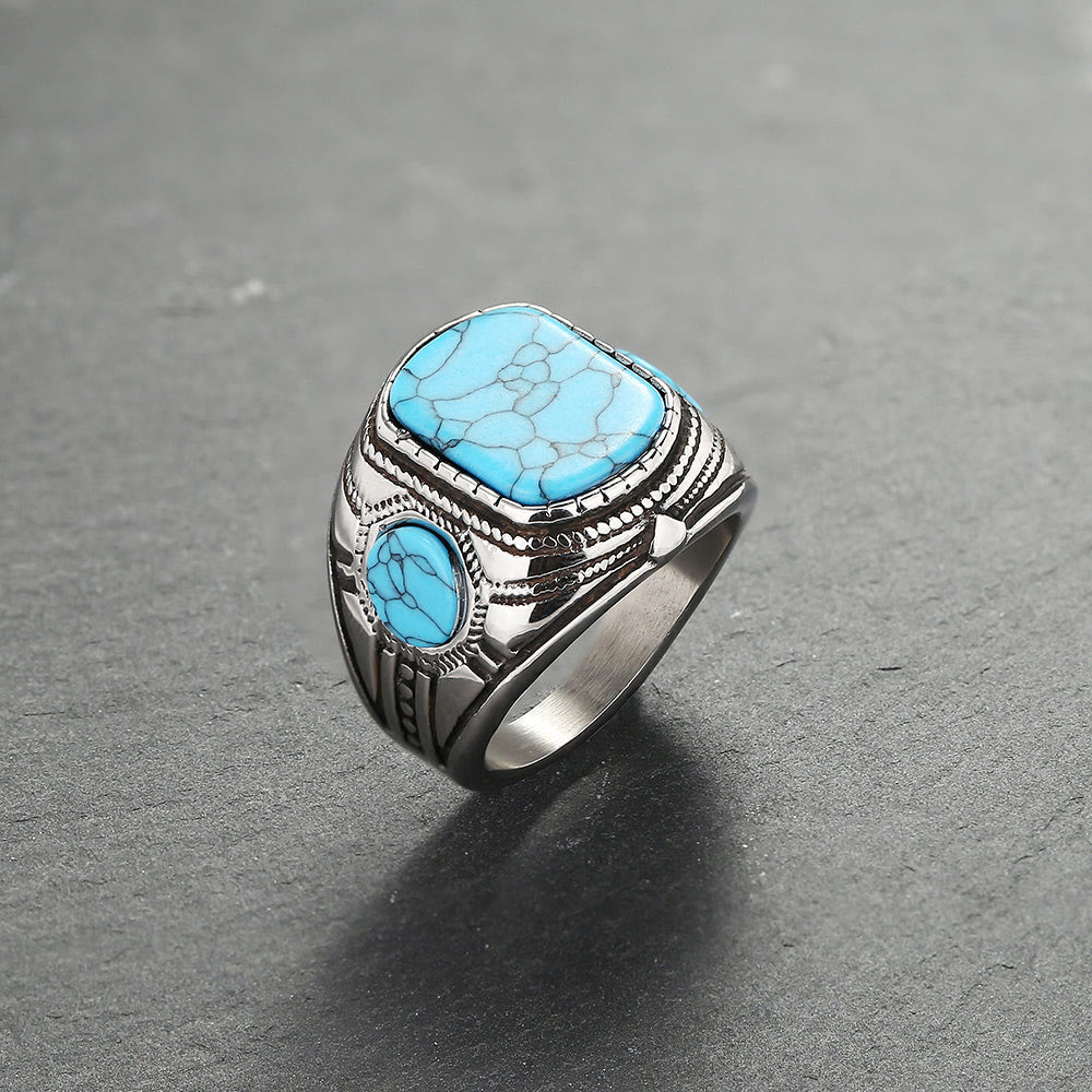 Turquoise Men’s Ring – Thorin-54mm-State of Style