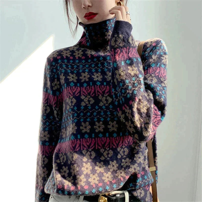 Turtleneck for a stylish winter look - Glory-Purple (nearly sold out)-One Size Fits All-State of Style