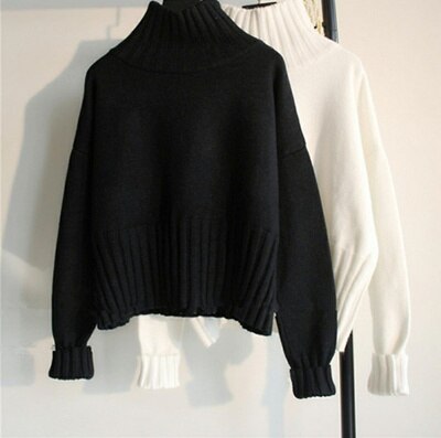 Turtleneck Sweater for Women – Cozy & Timeless Knitwear-Black-State of Style