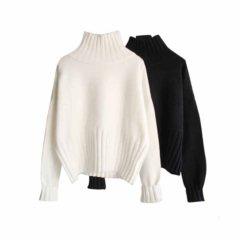 Turtleneck Sweater for Women – Cozy & Timeless Knitwear-Black-State of Style
