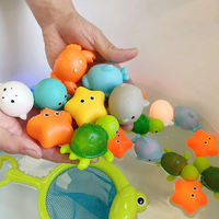 Twinkling Bath Buddies Set - Theodore-4 Bath Toys + Scoop Net-State of Style