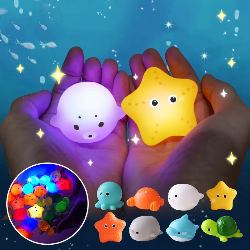 Twinkling Bath Friends Set - Theodore-4 badspeeltjes + Schepnet-State of Style