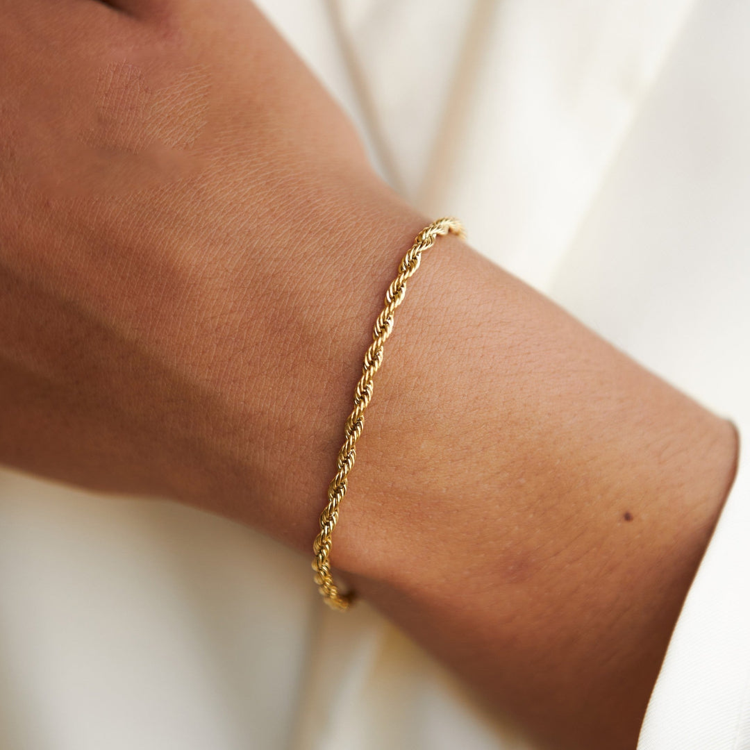 Twisted Link Bracelet - Sienna-Gold-State of Style