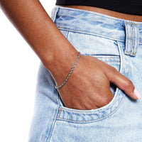 Twisted Link Bracelet - Sienna-Silver-State of Style