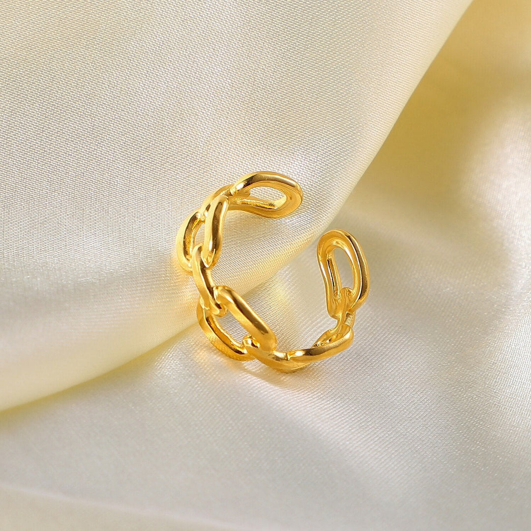 Twisted Link Open Ring - Nexa-State of Style