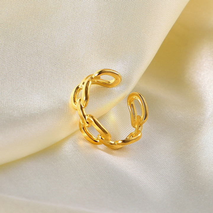 Twisted Link Open Ring - Nexa-State of Style