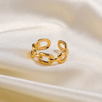 Twisted Link Open Ring - Nexa-State of Style