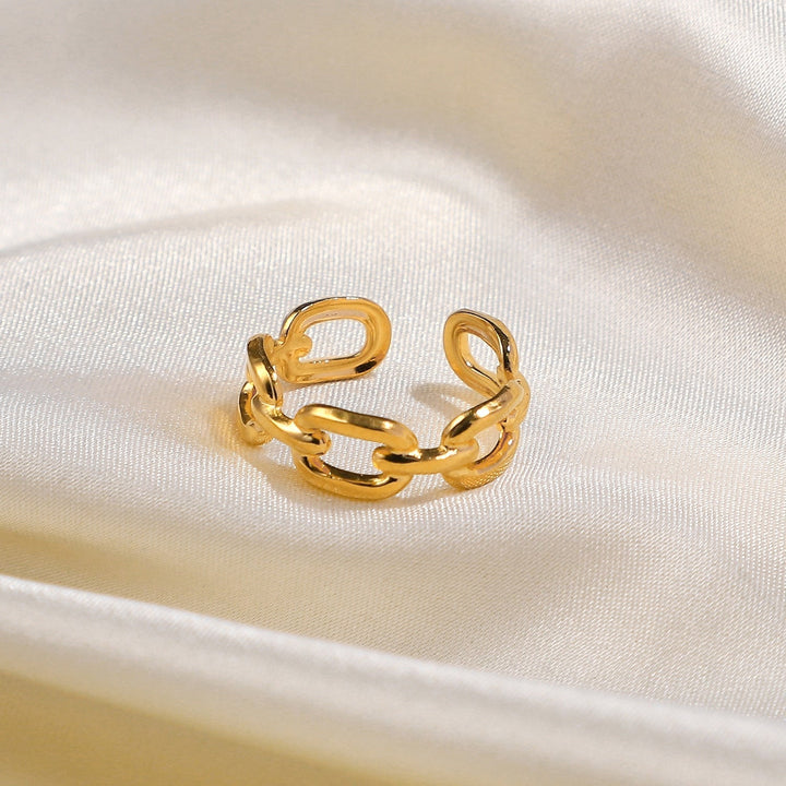 Twisted Link Open Ring - Nexa-State of Style