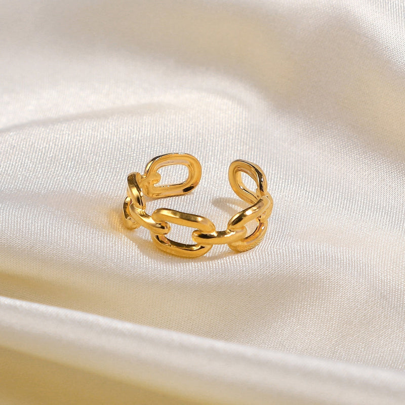 Twisted Link Open Ring - Nexa-State of Style