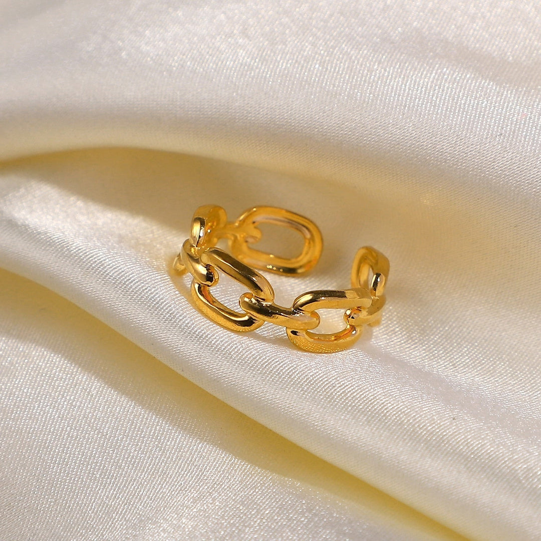 Twisted Link Open Ring - Nexa-State of Style
