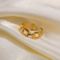 Twisted Link Open Ring - Nexa-State of Style