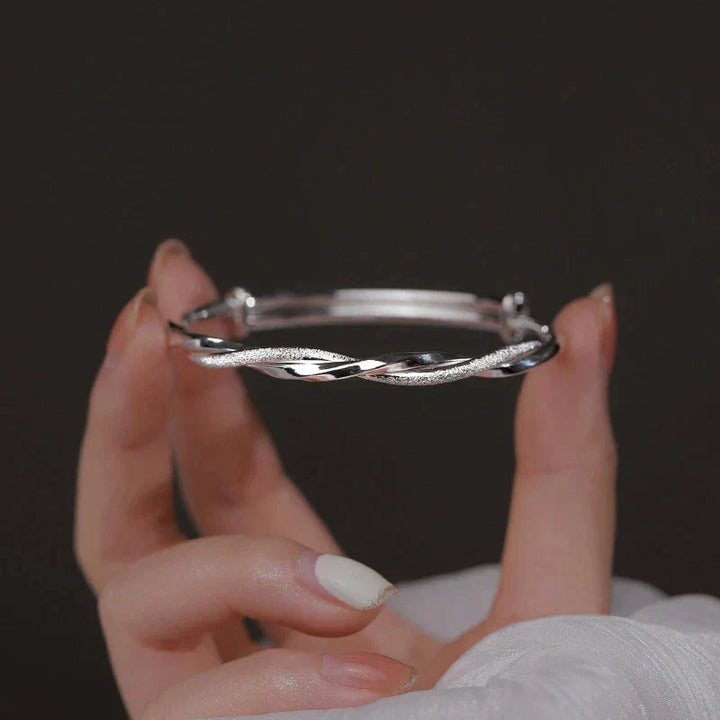 Twisted Silver Bracelet-State of Style
