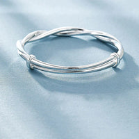 Twisted Silver Bracelet-State of Style
