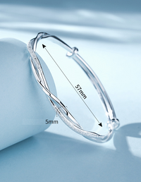 Twisted Silver Bracelet-State of Style