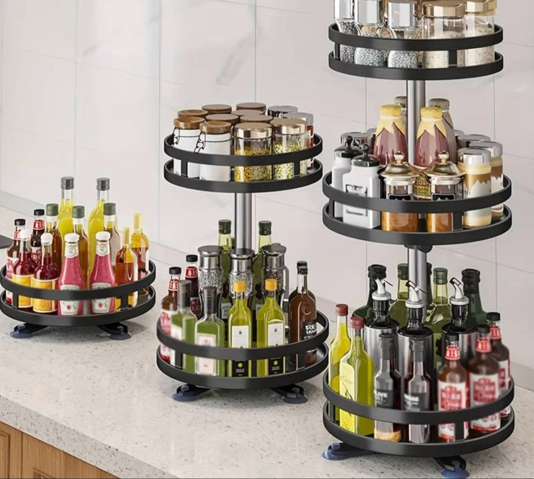 TwistRack 360° - Rotating Storage Rack-1 Tier-Round-State of Style