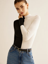 Two-Coloured Sweater for Women - Eloise-XS-State of Style