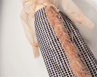 Two-Piece Chiffon Summer Set with Belt and Skirt – Maurelle-S-State of Style