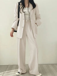 Two-Piece Ladies Suit - Sophie-Beige-S-State of Style