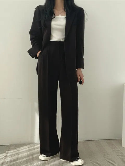 Two-Piece Ladies Suit - Sophie-Black-S-State of Style