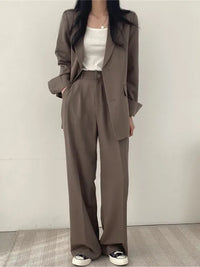Two-Piece Ladies Suit - Sophie-Dark brown-S-State of Style
