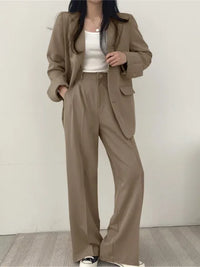 Two-Piece Ladies Suit - Sophie-Khaki-S-State of Style