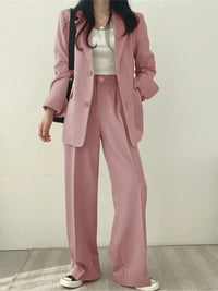 Two-Piece Ladies Suit - Sophie-Pink-S-State of Style