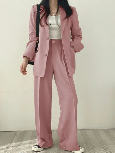 Two-Piece Ladies Suit - Sophie-Pink-S-State of Style